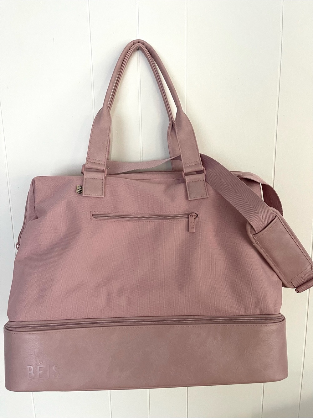 EUC Original OG BÉIS The Weekender Carry-On Travel Bag Dusty Pink 49L Tote